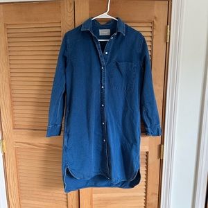 Everlane Denim Shirt Dress Size 8